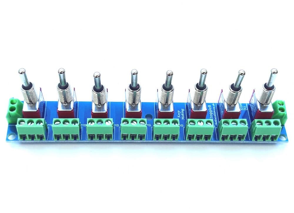 RKtoggle8 Toggle Switch Module for Model Railway - Constructed