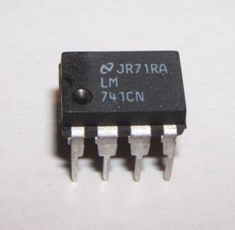 UA741CN Operational Amplifier 8 pin DIP Pack of 1