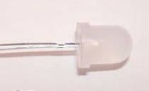 White 8mm Round LEDs Diffused Lens Ultrabright 1000mcd Pack of 10