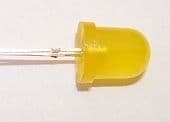 Yellow 8mm Round LEDs Diffused Lens Superbright 450mcd Pack of 10
