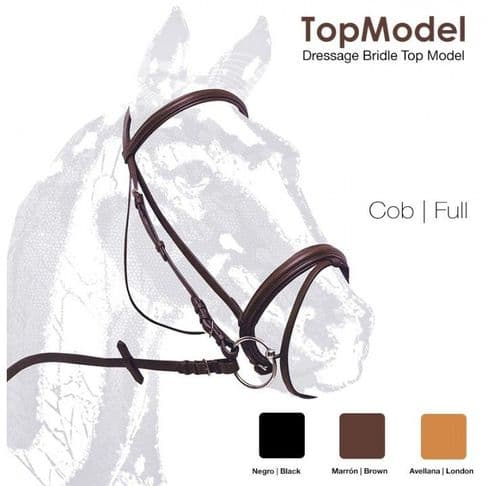 "Top Model" single bridle with flash noseband