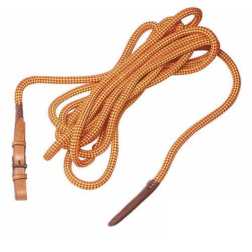 6 metre soft rope with leather billet