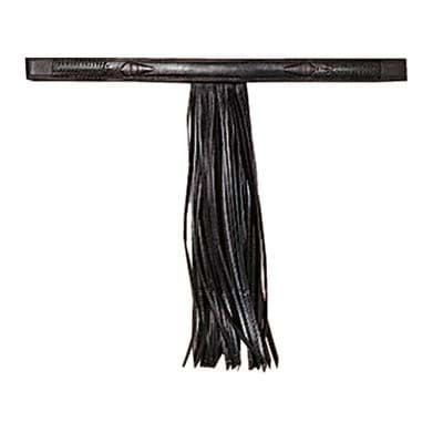 De-luxe quality Spanish browband with leather mosquero (fly-fringe)