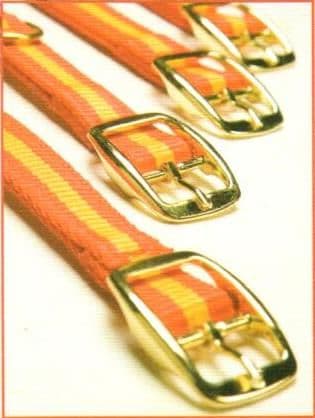 Dog collars - in Spanish colours