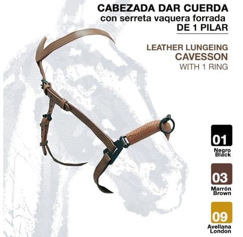 Economy leather single ring serreta