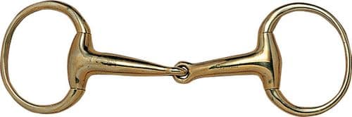 Eggbutt snaffle bit in CYPRIUM (copper alloy)