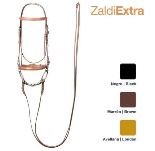 Hand made single leather bridle de-luxe - by Zaldi