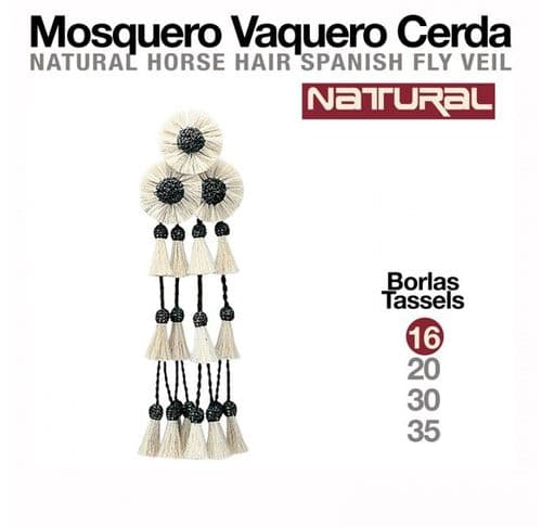 Horsehair Mosquero - 16 borlas (tassels)