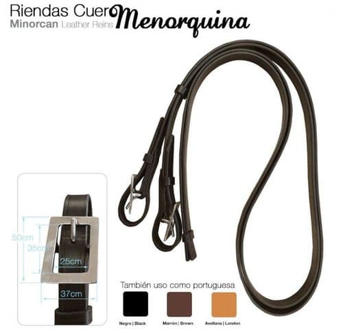 Menorquina leather reins