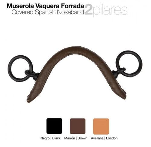 Muserola deluxe - Spanish noseband, 2 ring