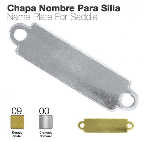 Name plate for saddles