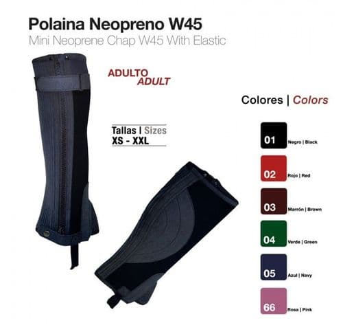 Neoprene 'Endurance' lightweight half chaps