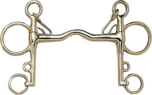 Pelham bit in cyprium (copper alloy)