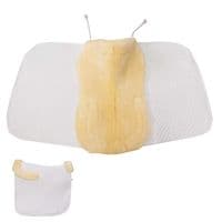 Saddle cloth with natural sheepskin