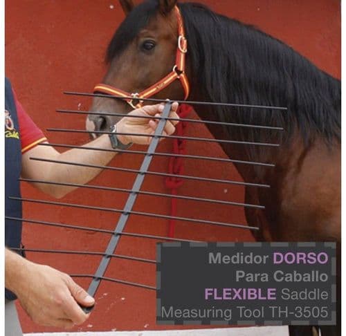 Saddle fitting measuring gauge