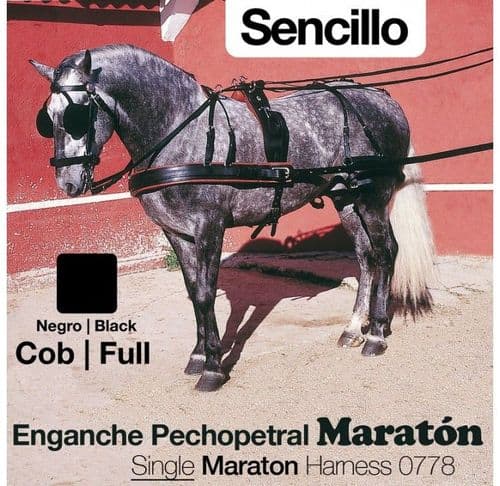 Single marathon driving harness