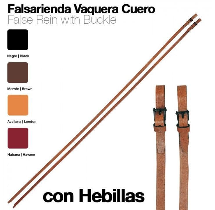 Spanish reins with buckles