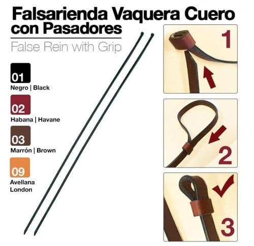 Spanish reins - without buckles