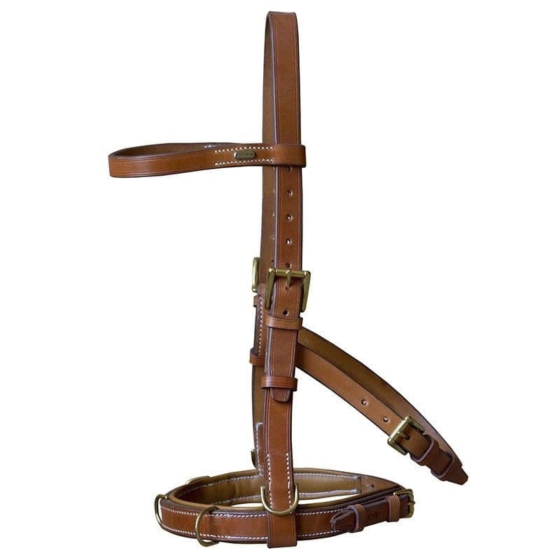 Viena Show Bridle/cavesson. Soft noseband. Single or three rings.