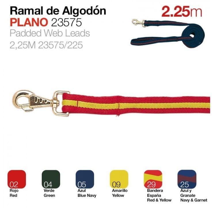 Webbing lead rope
