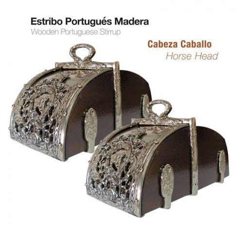 Wooden Portuguese display stirrups