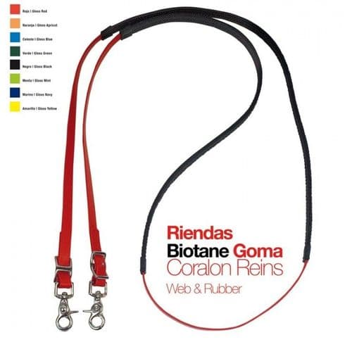 Zaldi Biotane lightweight endurance reins with rubber grip