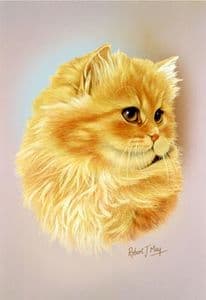 Cameo Persian Cat Print