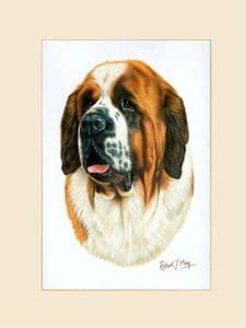 Original Saint Bernard Painting