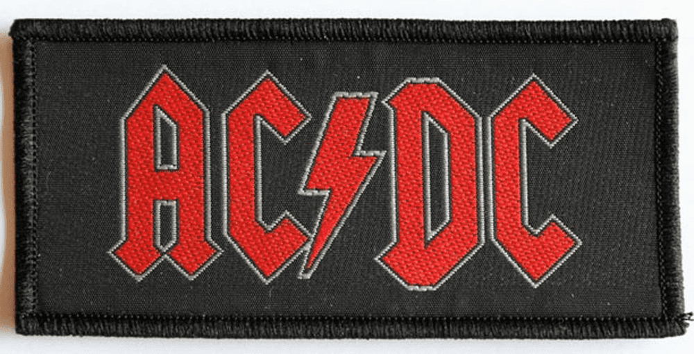 AC/DC - Red Logo Woven Patch