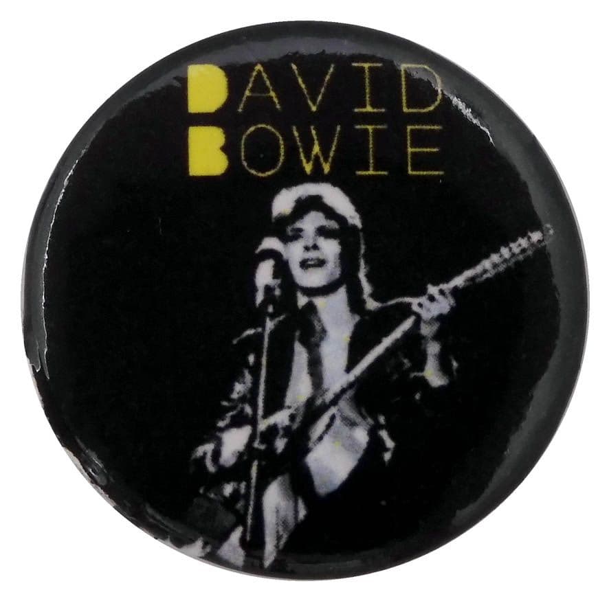 Badge Pin's Officiel David Bowie - Logo Circle, Métal, Environ 4 X 2.5 Cm