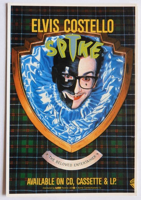 Elvis Costello - 'Spike' Postcard