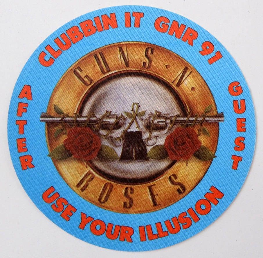 Guns N Roses - Use Your Illusion Tour 1991 After Guest Backstage Pass