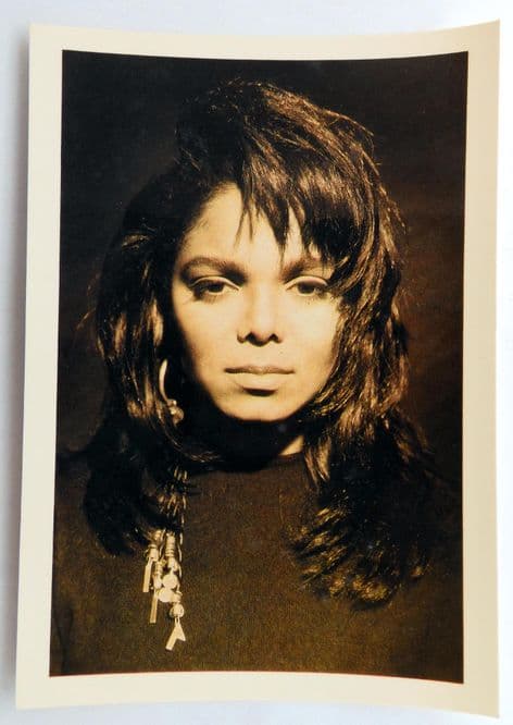 Janet Jackson - 'Sepia' Postcard