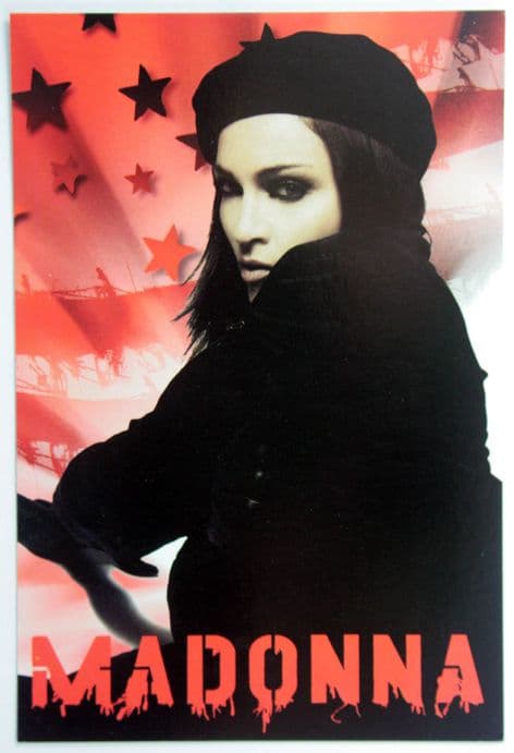 Madonna - 'American Life Red' Postcard