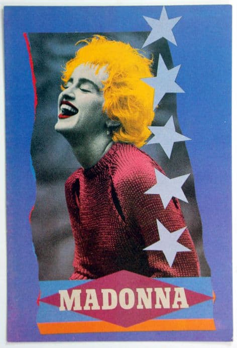 Madonna - 'Yellow Hair' Postcard