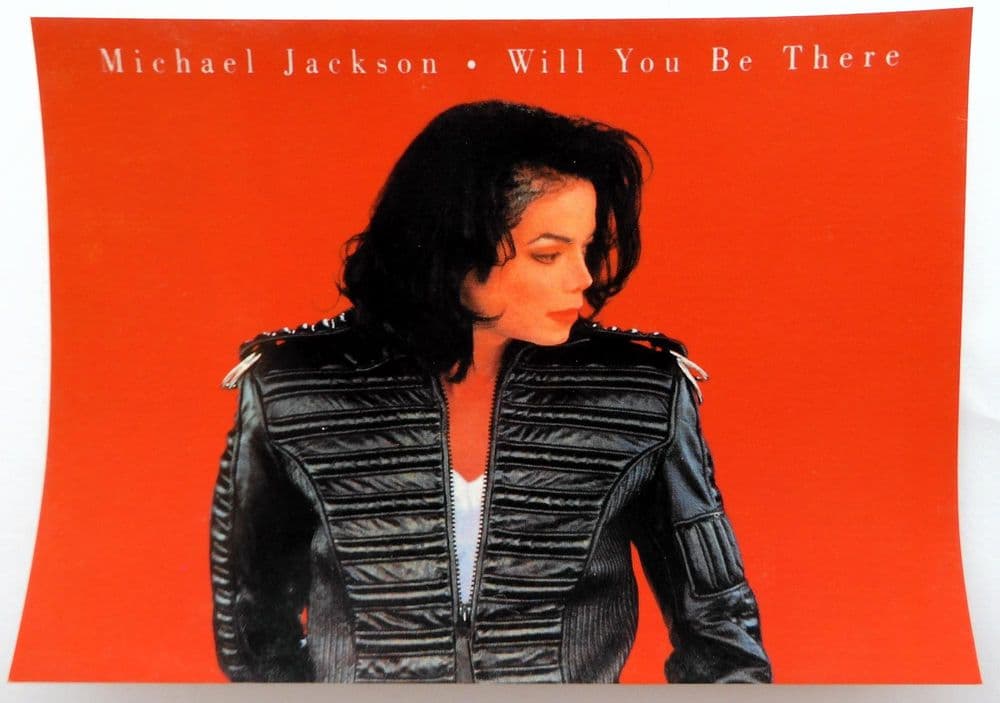 Michael Jackson Will You Be There Postcard
