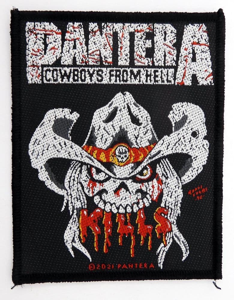 PANTERA 101% PROOF WOVEN SEW ON PACKED PATCH OFFICIALLY LICENSED - Foto 8