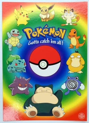 Pokémon - 'Gotta Catch 'em All' Postcard