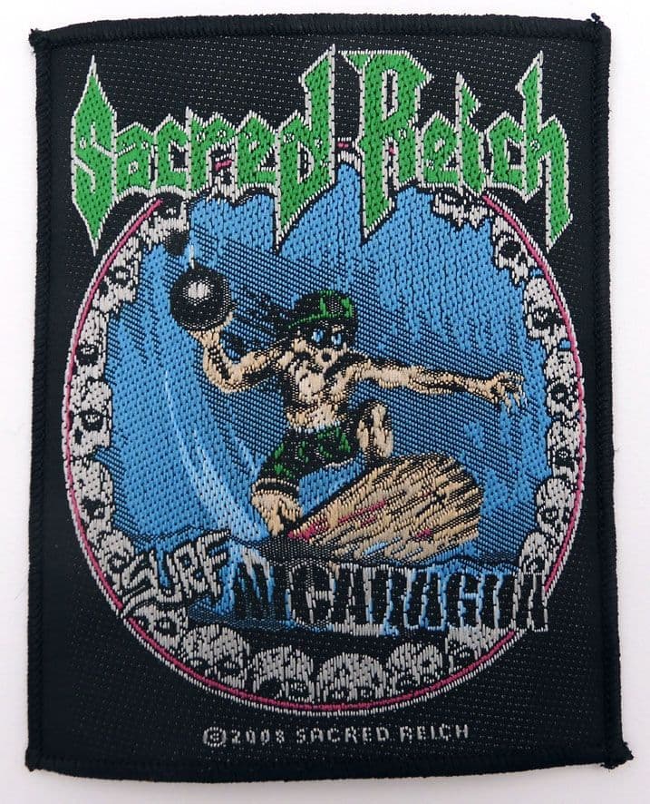 T-shirt Sacred Reich "Surf Nicaragua" - Noir, Manches Courtes - Taille XL