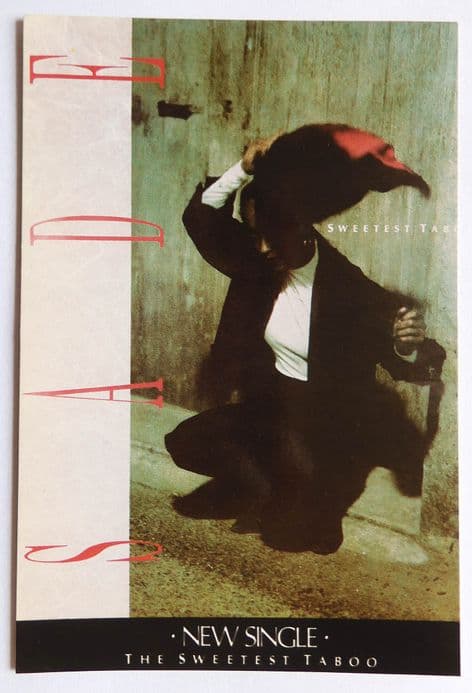 Sade - 'The Sweetest Taboo' Postcard