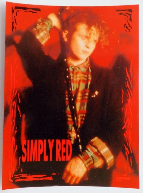 Simply Red  - 'Mick Red' Postcard