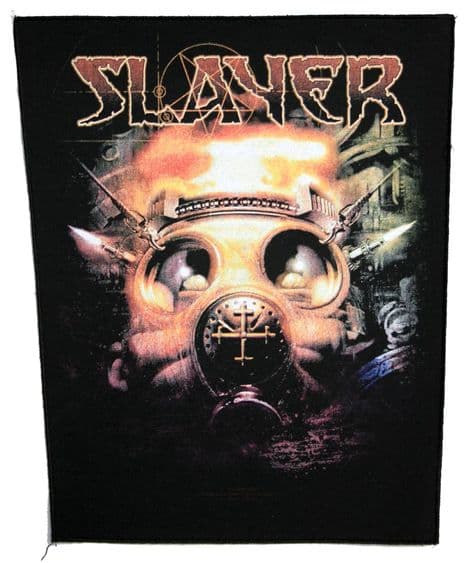 Slayer - 'Gasmask' Giant Printed Backpatch
