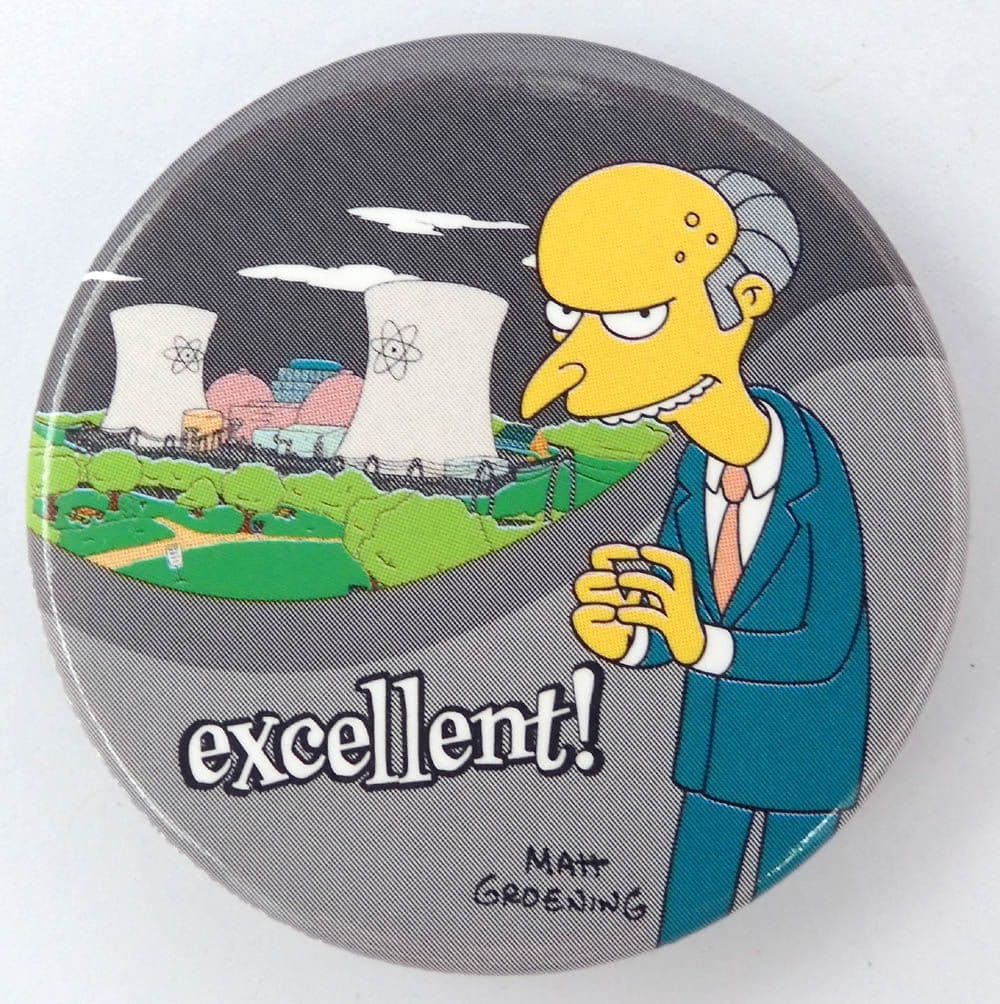 The Simpsons - Excellent Large Button Badge