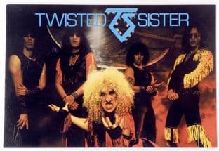 Twisted Sister - 'Dee and Group' Postcard