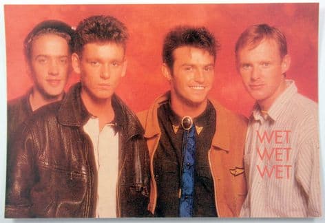 Wet Wet Wet - 'Group Orange 2' Postcard