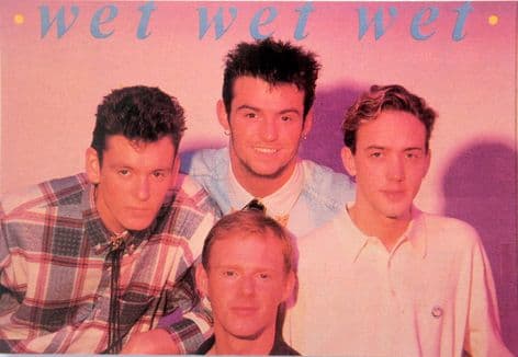 Wet Wet Wet - 'Group Shadow' Postcard