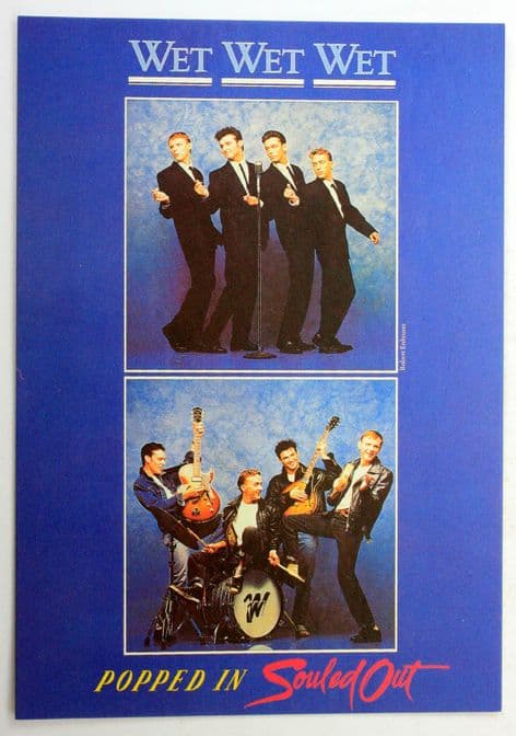 Wet Wet Wet - 'Popped In Souled Out' Postcard