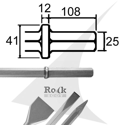 Atlas Copco LH 180 / LH 190 / LH 220 / LH 230 (Hex25x108)