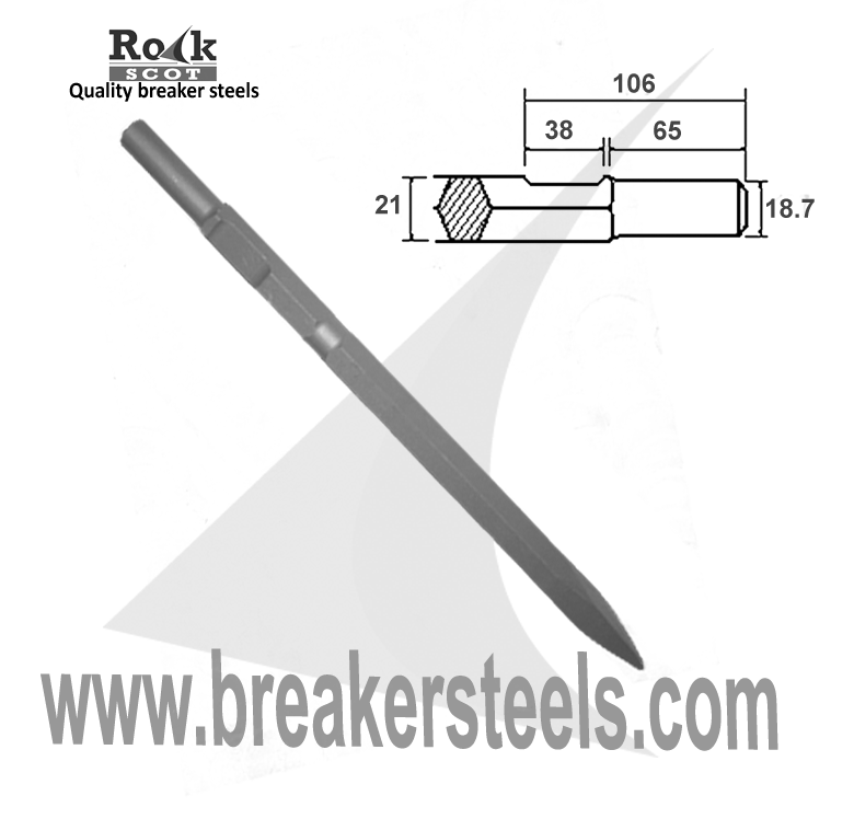 Kango K900 Point, 21mm Hex (900K / 950K/KV)