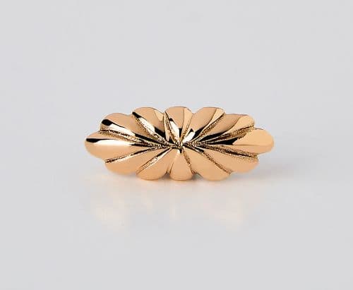 Set of 4 Gold 'Fern' Peg Ornaments